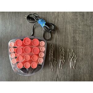 Conair‎ Curls & Waves 20 Pink Rollers With Clips. Model HS83R